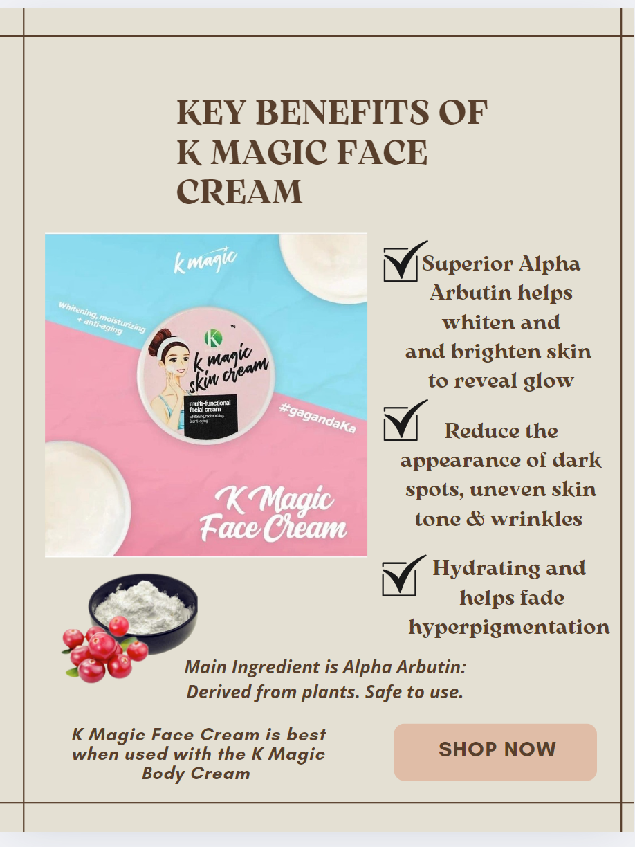 K Magic Multi-Functional Facial Skin Cream ( NOW in 2 sizes: 15 gms or 50 gms. )