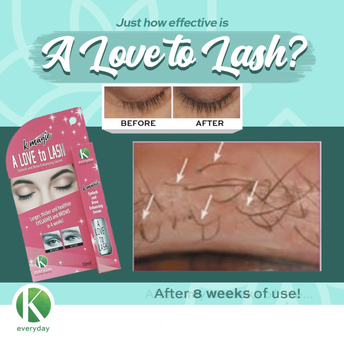 This is an a Love to Lash Eyelash and Brow Enhancing Serum