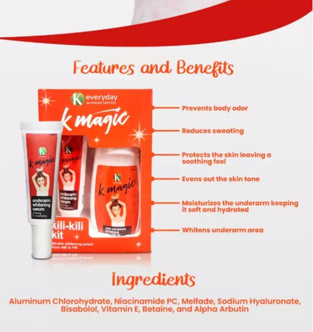 This is  a K Magic Kili-Kili Kit ( for whiter underarms in 2 easy steps)