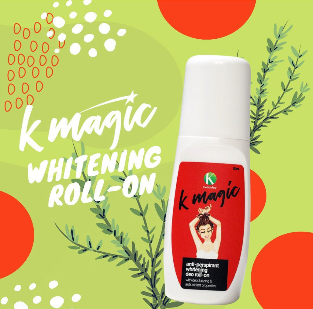 This is a K Magic Anti-Perspirant Whitening Deo Roll-On
